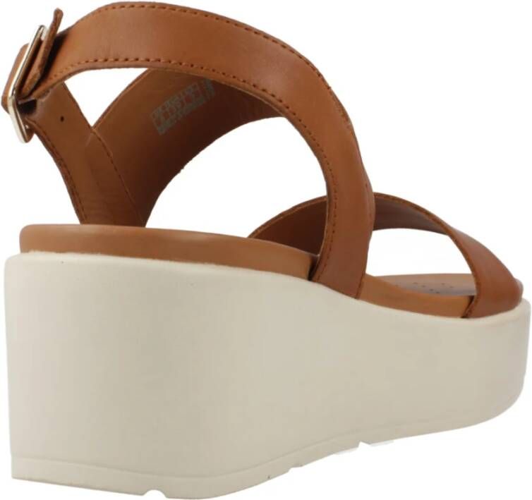 Geox Stijlvolle Wedges voor Vrouwen Brown Dames