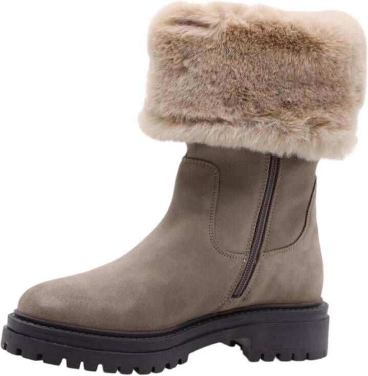 Geox Stijlvolle Winterlaarzen voor Vrouwen Beige Dames