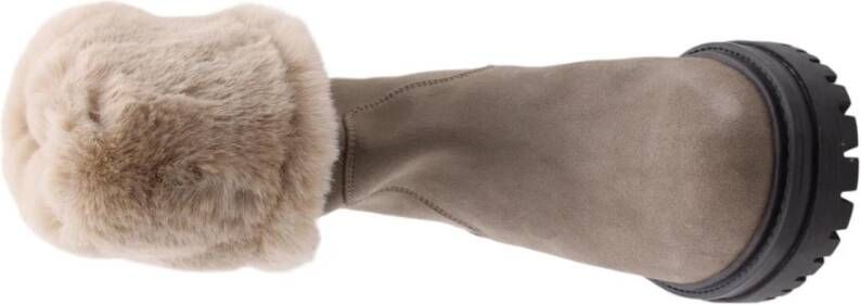 Geox Stijlvolle Winterlaarzen voor Vrouwen Beige Dames