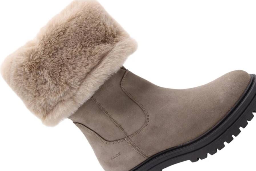 Geox Stijlvolle Winterlaarzen voor Vrouwen Beige Dames