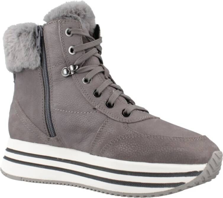 Geox Stijlvolle Winterlaarzen voor Vrouwen Gray Dames