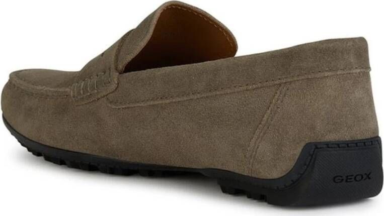 Geox Taupe Grip Moccasins Loafers Beige Heren