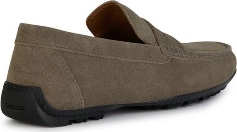 Geox Taupe Grip Moccasins Loafers Beige Heren