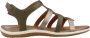 Geox Vega Platte Sandalen Green Dames - Thumbnail 4