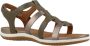 Geox Vega Platte Sandalen Green Dames - Thumbnail 5