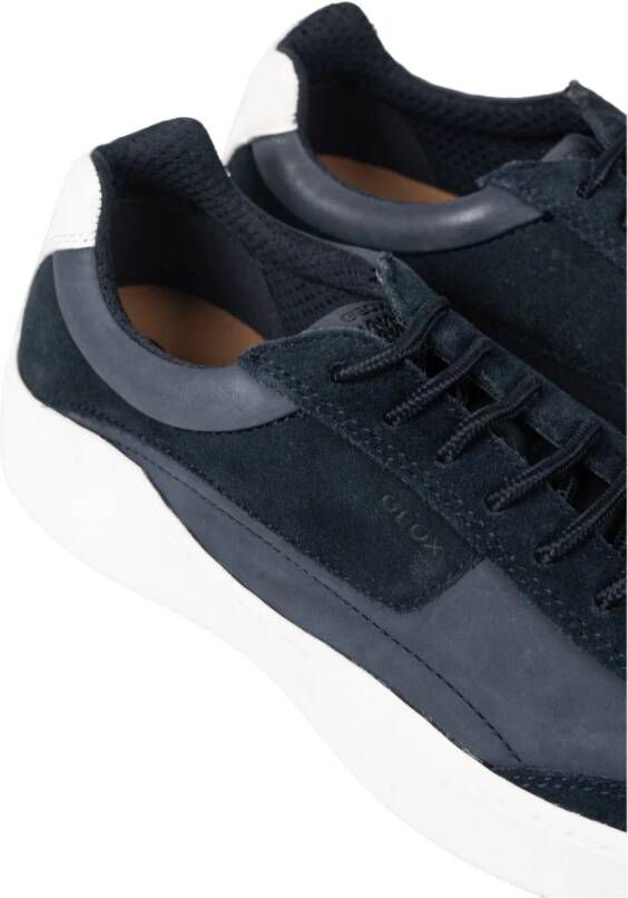 Geox Vetersneakers met ronde neus Blauw Heren