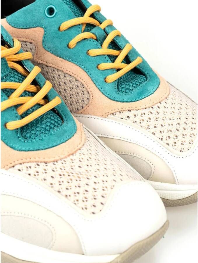 Geox Vetersneakers met ronde neus Grijs Dames