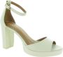 Geox Witte leren jurksandalen White Dames - Thumbnail 3