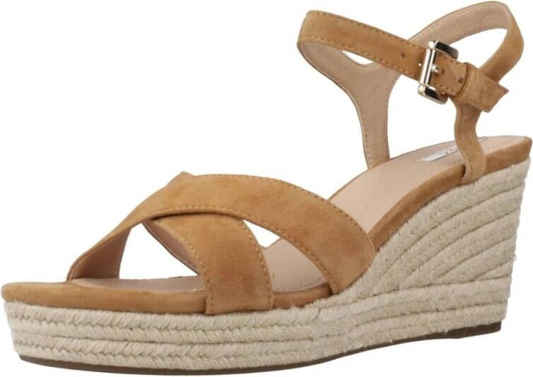 GEOX Soleil Cognac Sandalen Dames - Foto 13