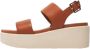 Geox Wig Sandalen Brown Dames - Thumbnail 3