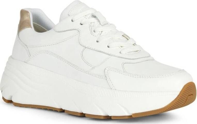 Geox Witte Diamant Sneakers voor Vrouwen White Dames