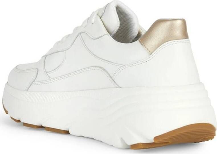 Geox Witte Diamant Sneakers voor Vrouwen White Dames