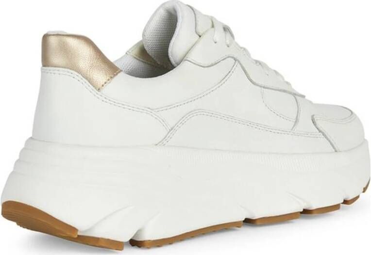 Geox Witte Diamant Sneakers voor Vrouwen White Dames