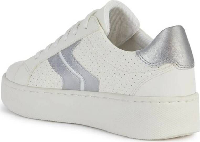 Geox Witte Skyely Sneakers voor Vrouwen White Dames