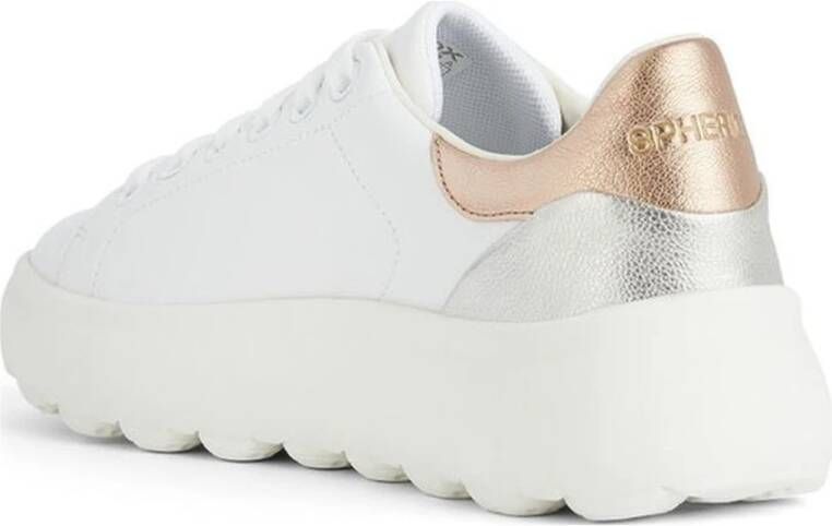 Geox Witte Sneakers Ec4.1 voor Vrouwen White Dames