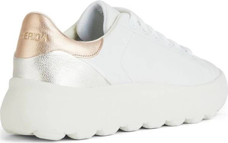 Geox Witte Sneakers Ec4.1 voor Vrouwen White Dames