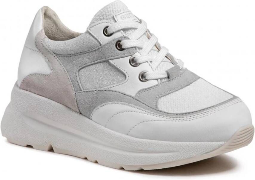 Geox Witte Sneakers voor Vrouwen White Dames