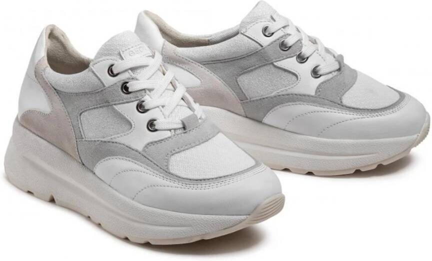 Geox Witte Sneakers voor Vrouwen White Dames