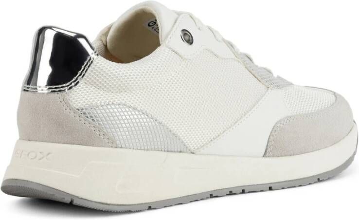 Geox Witte Veterschoenen voor Vrouwen White Dames