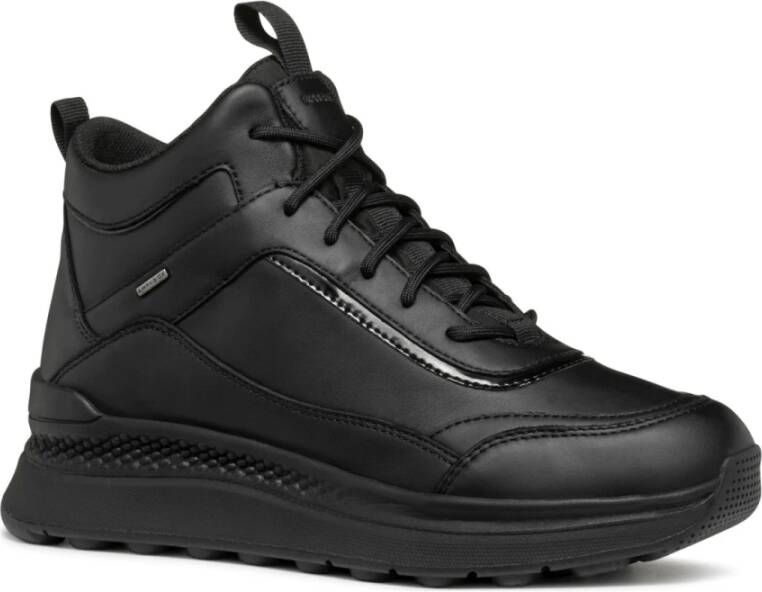 Geox Zwarte Actif Enkellaarzen Black Dames