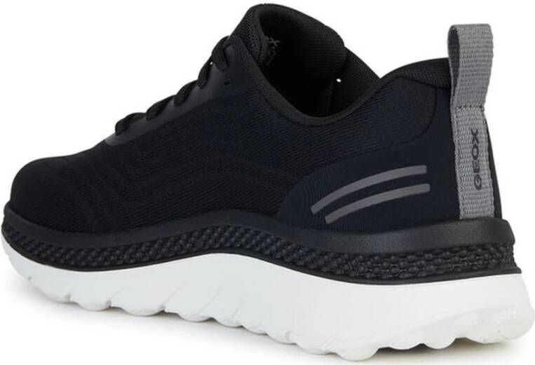 Geox Zwarte Actif Sneakers voor Mannen Black Heren