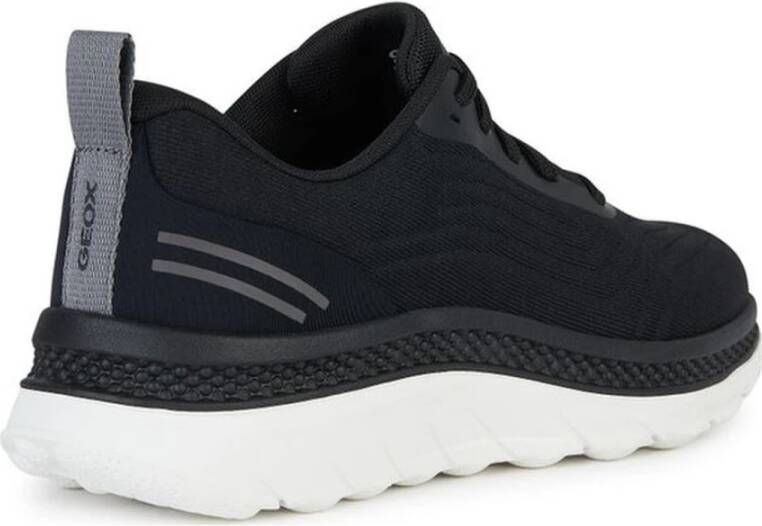 Geox Zwarte Actif Sneakers voor Mannen Black Heren