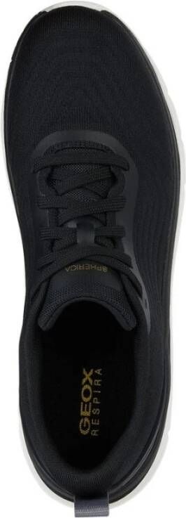 Geox Zwarte Actif Sneakers voor Mannen Black Heren