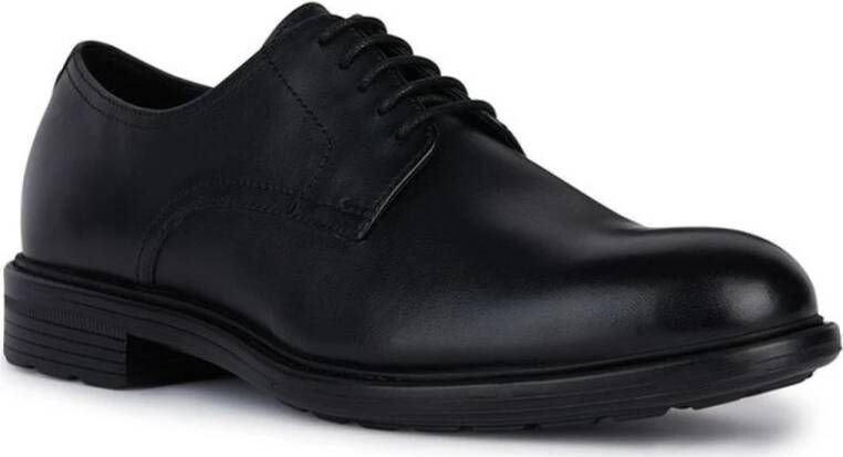 Geox Zwarte Business Schoenen voor Mannen Black Heren