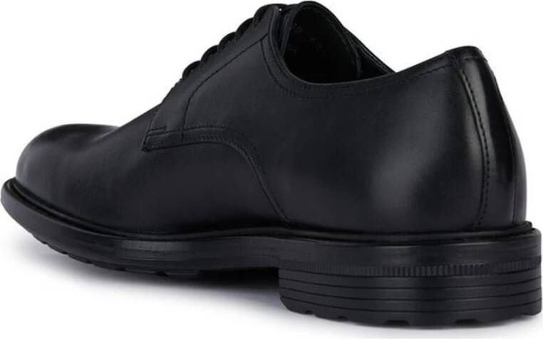 Geox Zwarte Business Schoenen voor Mannen Black Heren