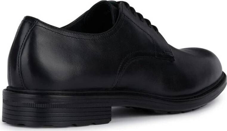 Geox Zwarte Business Schoenen voor Mannen Black Heren