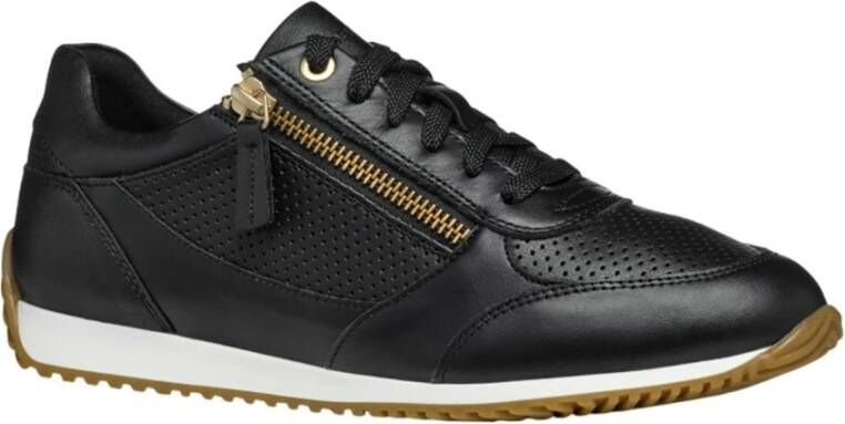 Geox Zwarte Casual Synthetische Sneakers voor Vrouwen Black Dames