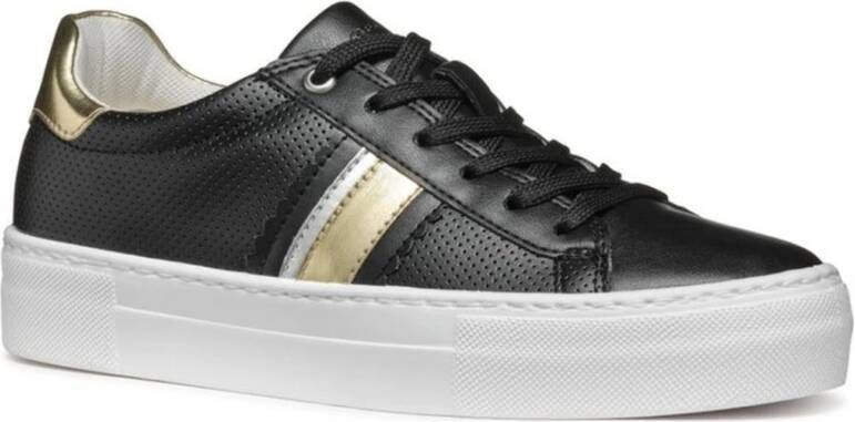 Geox Zwarte Claudin Sneakers voor Vrouwen Black Dames