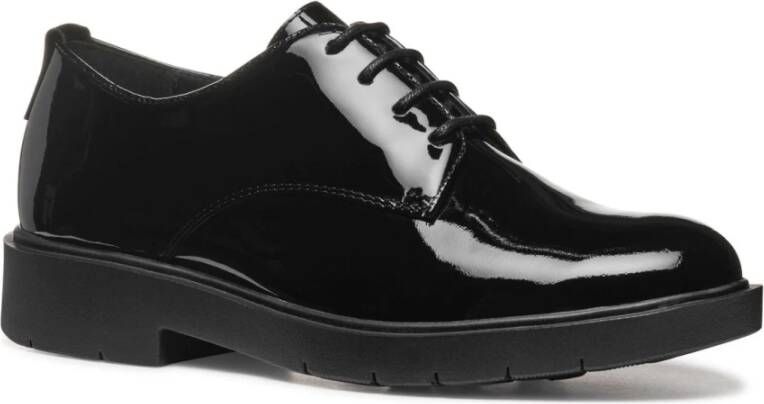 Geox Zwarte loafers voor vrouwen Black Dames