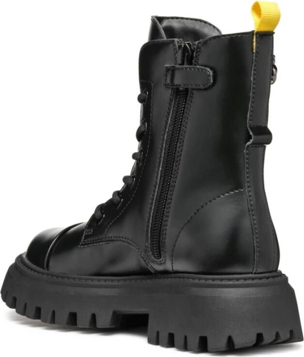 Geox Zwarte Meisjes Kinderlaarzen Black Dames