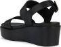 Geox Zwarte platte sandalen voor vrouwen Black Dames - Thumbnail 11