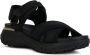 Geox Comfortabele platte sandalen voor vrouwen Black Dames - Thumbnail 4