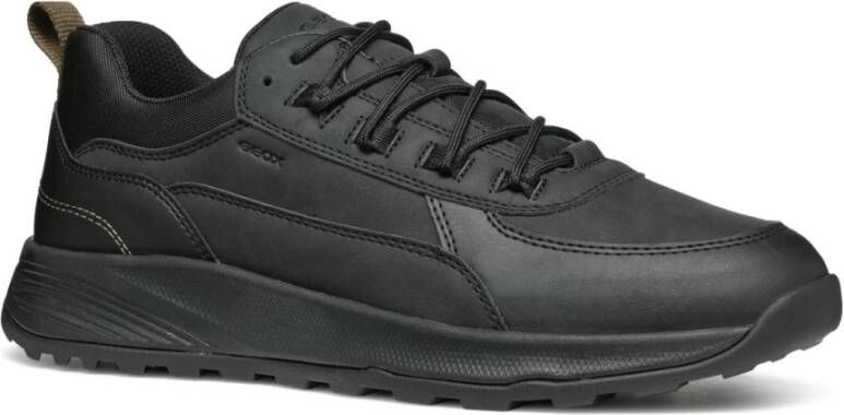 Geox Zwarte Vrijetijdssneakers Black Heren