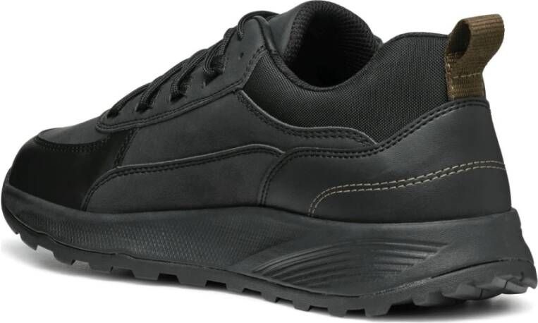 Geox Zwarte Vrijetijdssneakers Black Heren