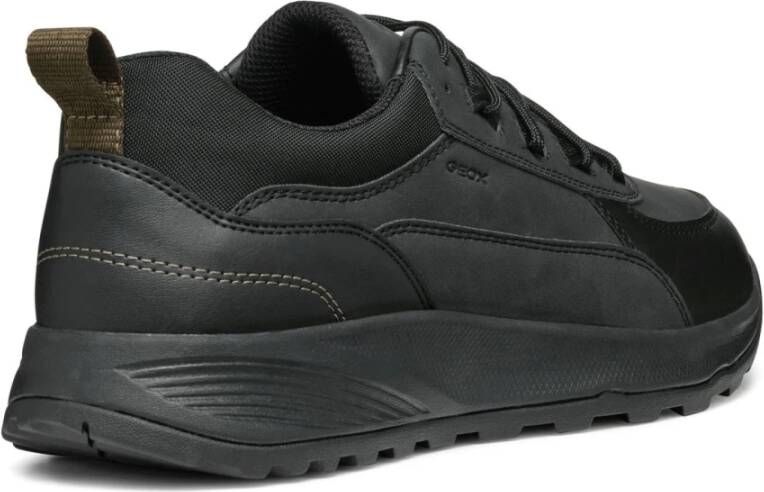 Geox Zwarte Vrijetijdssneakers Black Heren