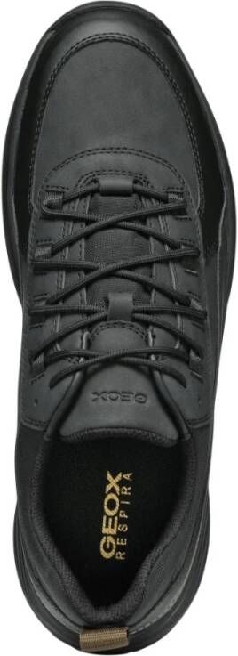 Geox Zwarte Vrijetijdssneakers Black Heren