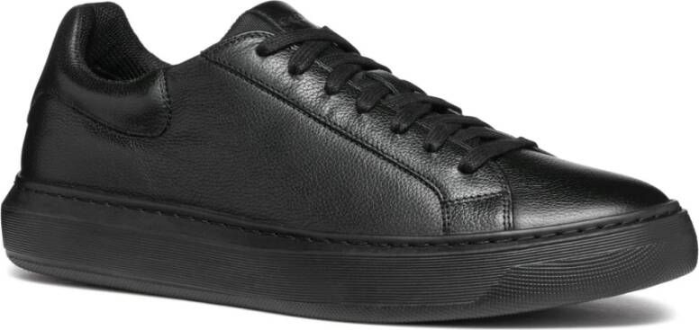 Geox Zwarte Vrijetijdssneakers voor Mannen Black Heren