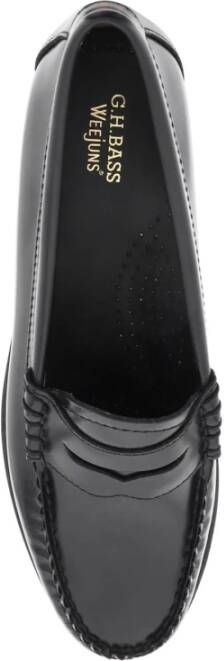 G.h. Bass & Co. Handgemaakte Leren Penny Loafers Black Dames