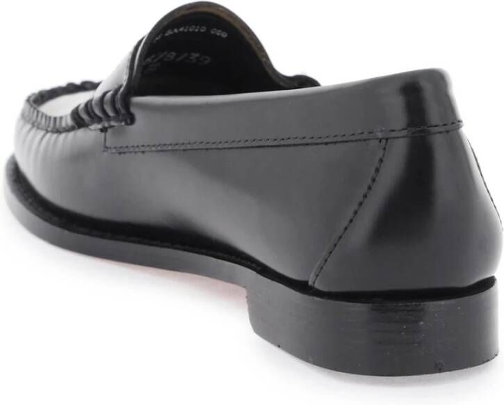 G.h. Bass & Co. Handgemaakte Leren Penny Loafers Black Dames