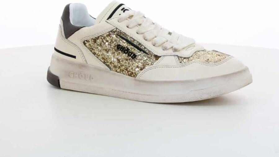 Ghoud Dames Gouden Sneakers Geborsteld Laag Gray Dames