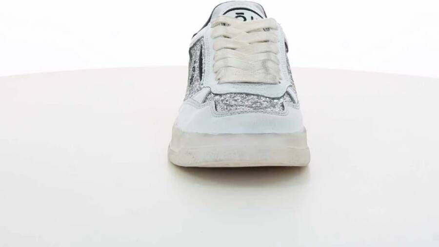 Ghoud Dames Sneakers Zilver Geborsteld Laag Gray Dames