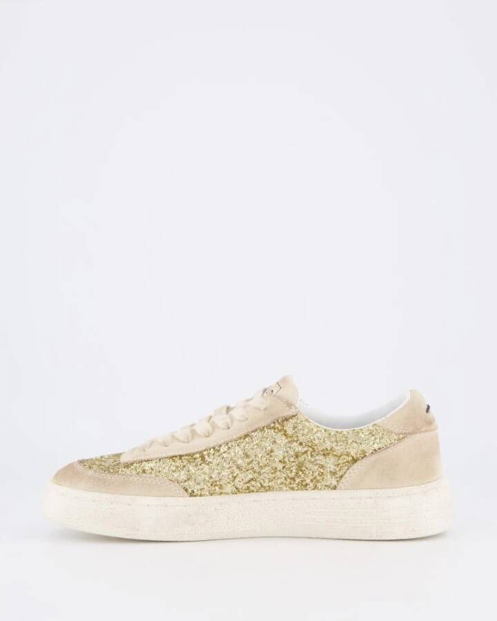 Ghoud Geborstelde Lido Damessneakers Beige Dames