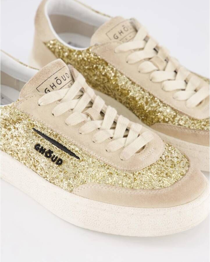 Ghoud Geborstelde Lido Damessneakers Beige Dames