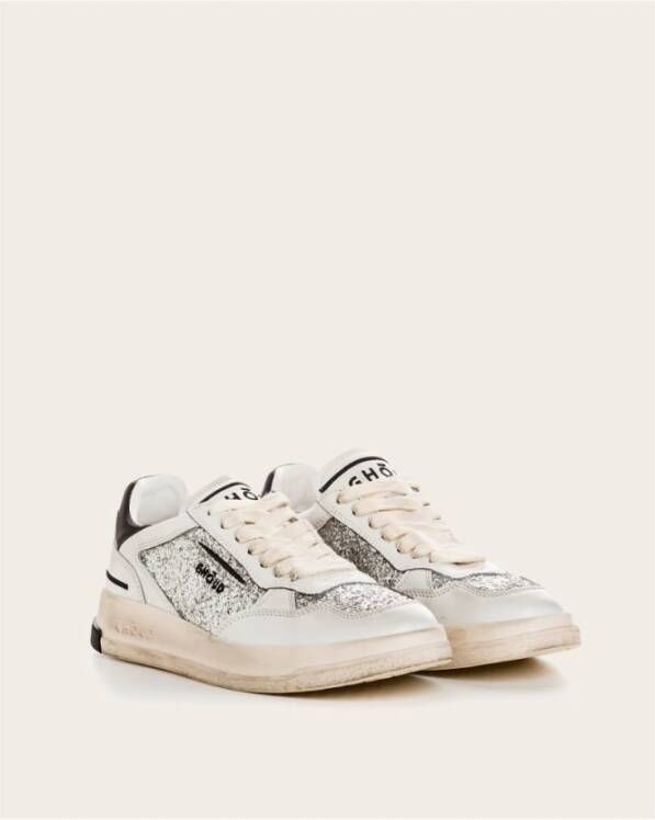 Ghoud Glinsterende Leren Sneakers White Dames