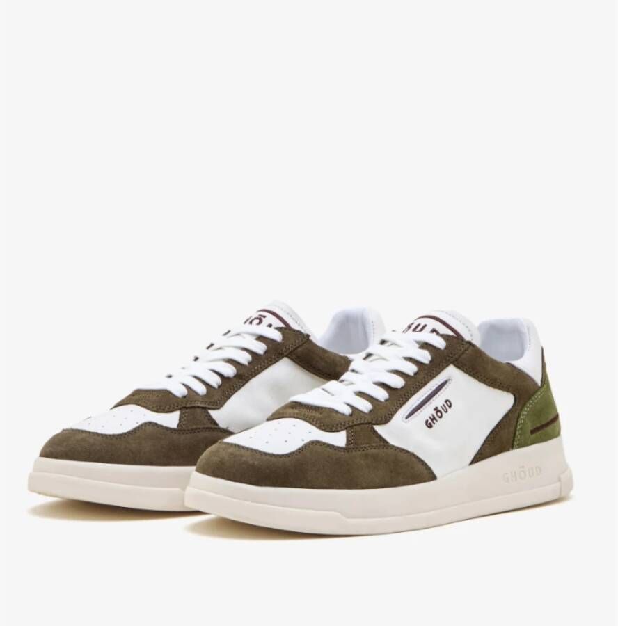 Ghoud Groene Leren Sneakers Green Heren