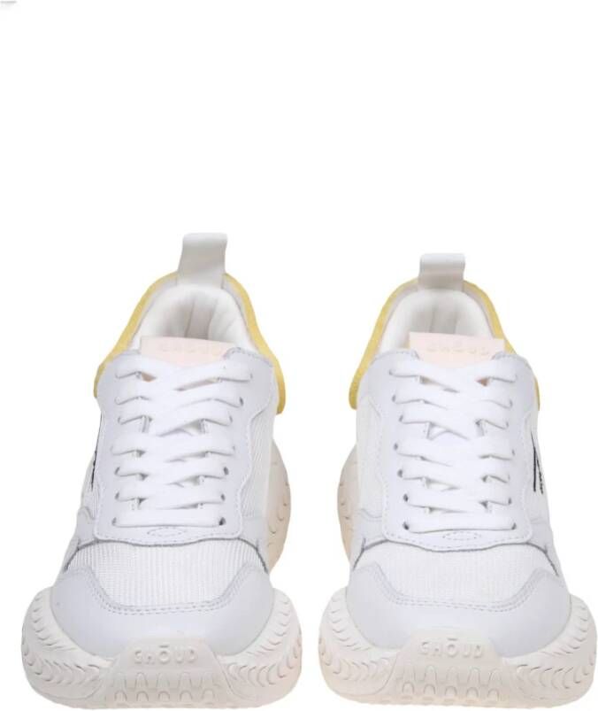 Ghoud Kleurrijke Leren en Stoffen Sneakers White Dames